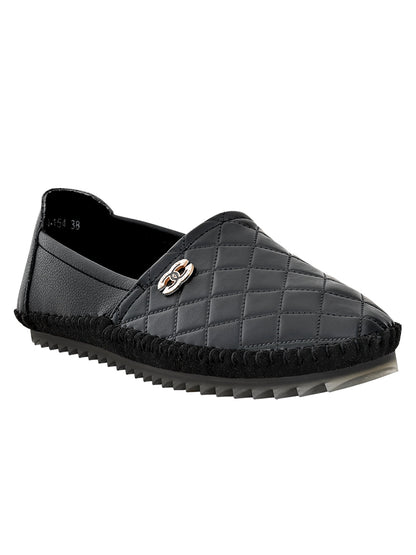 Footwear, Women Footwear, Black Loafers