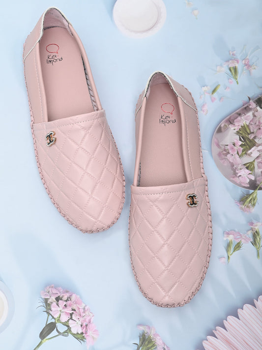 Footwear, Women Footwear, Pink Loafers