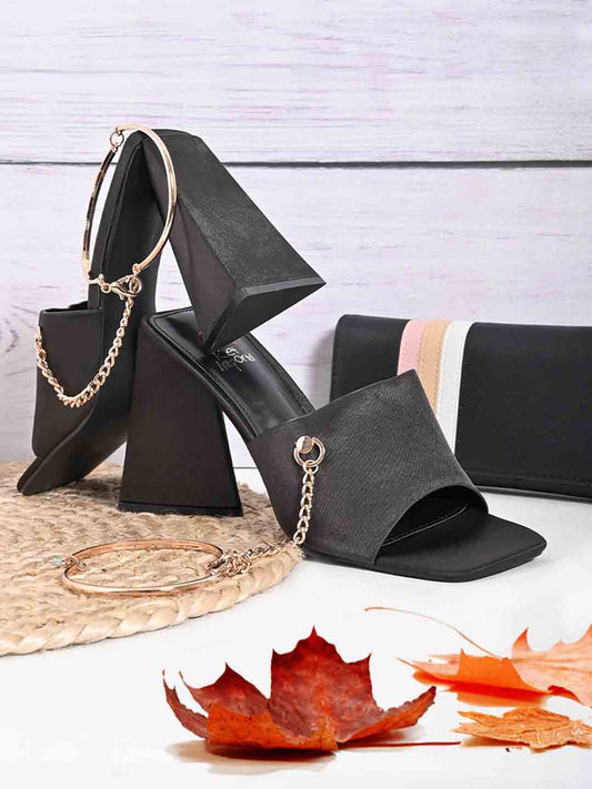 Footwear, Women Footewear, Black Sandals
