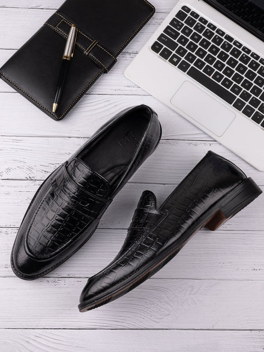 Footwear, Men Footwear, BLACK, Loafers