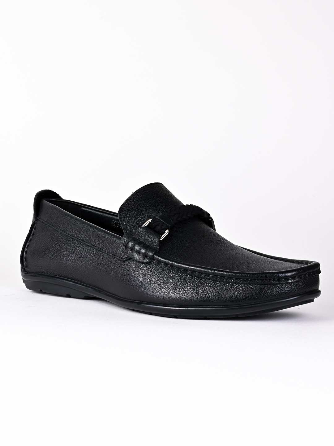Men, Men Footwear, Black Driving Shoes