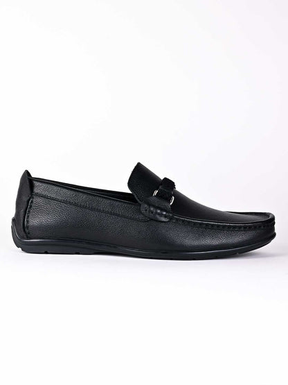 Men, Men Footwear, Black Driving Shoes