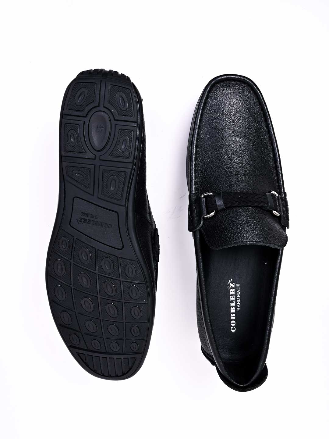Men, Men Footwear, Black Driving Shoes