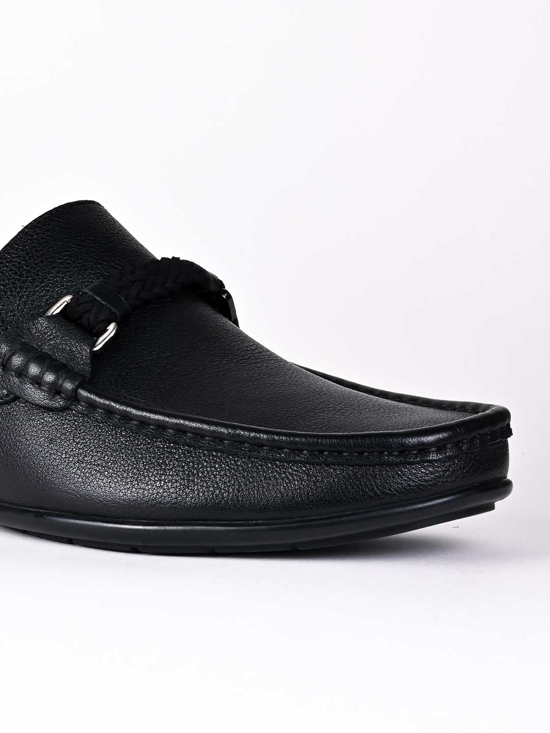 Men, Men Footwear, Black Driving Shoes