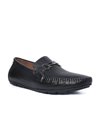 Men, Men Footwear, Black Driving Shoes