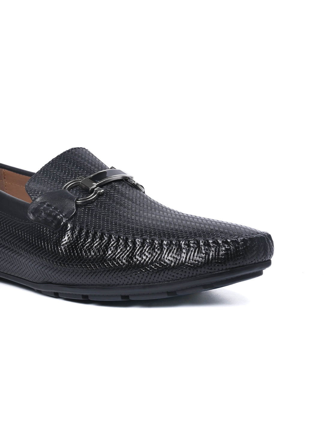 Men, Men Footwear, Black Driving Shoes