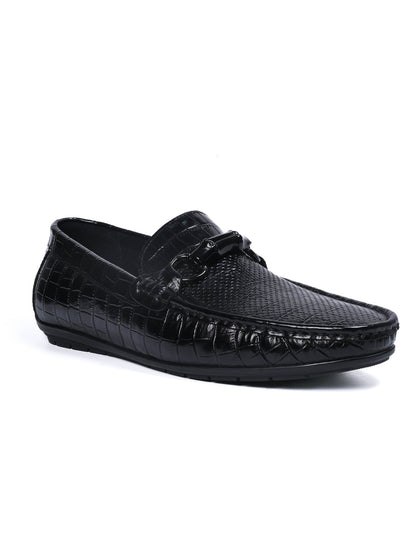Men, Men Footwear, Black Driving Shoes