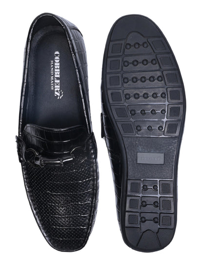 Men, Men Footwear, Black Driving Shoes