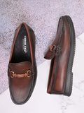 Men, Men Footwear, Brown Loafers