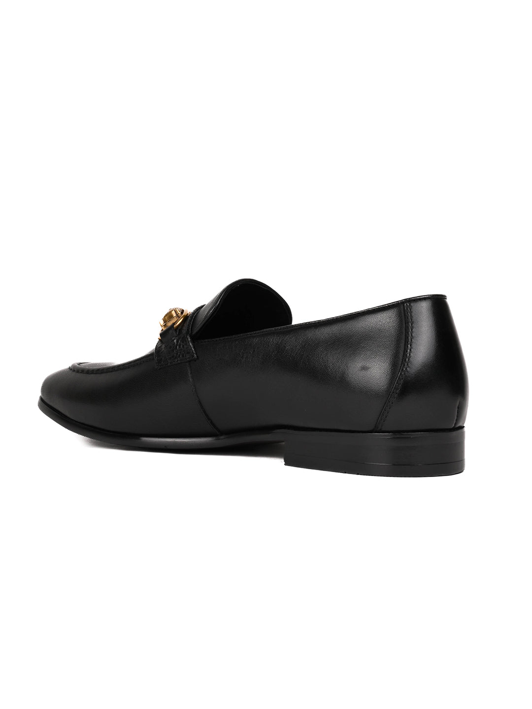 Men, Men Footwear, Black Loafers