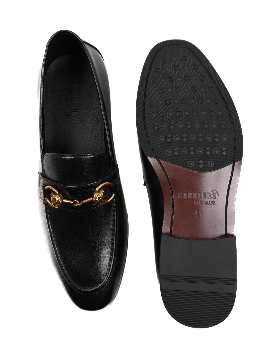 Men, Men Footwear, Black Loafers
