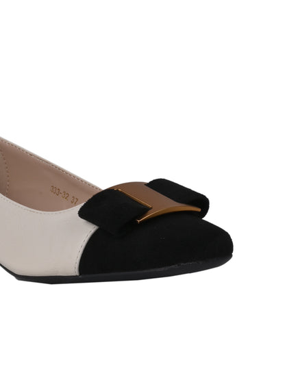 Women, Women Footwear, Off White Ballerinas