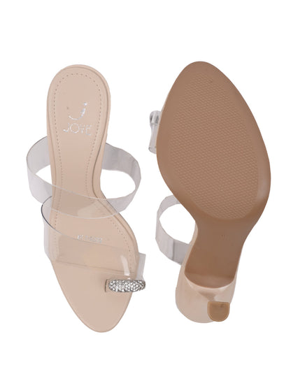 Women, Women Footwear, Beige Sandals