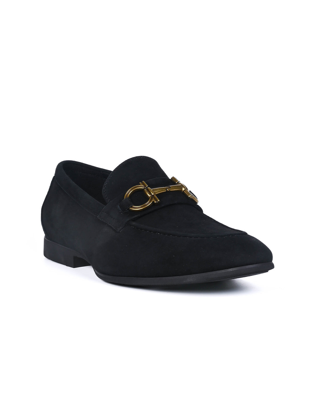 Men, Men Footwear, Black Loafers