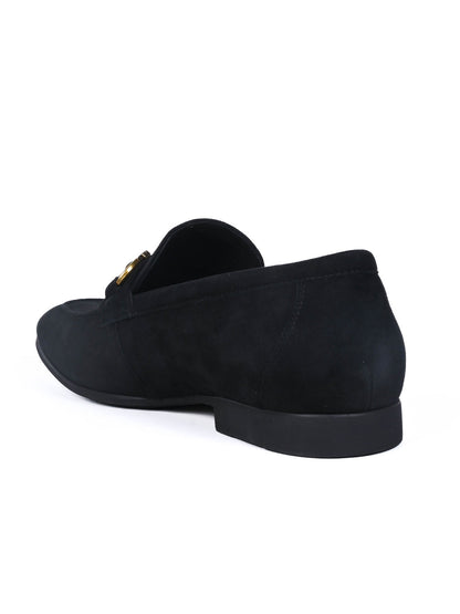 Men, Men Footwear, Black Loafers