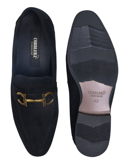 Men, Men Footwear, Black Loafers