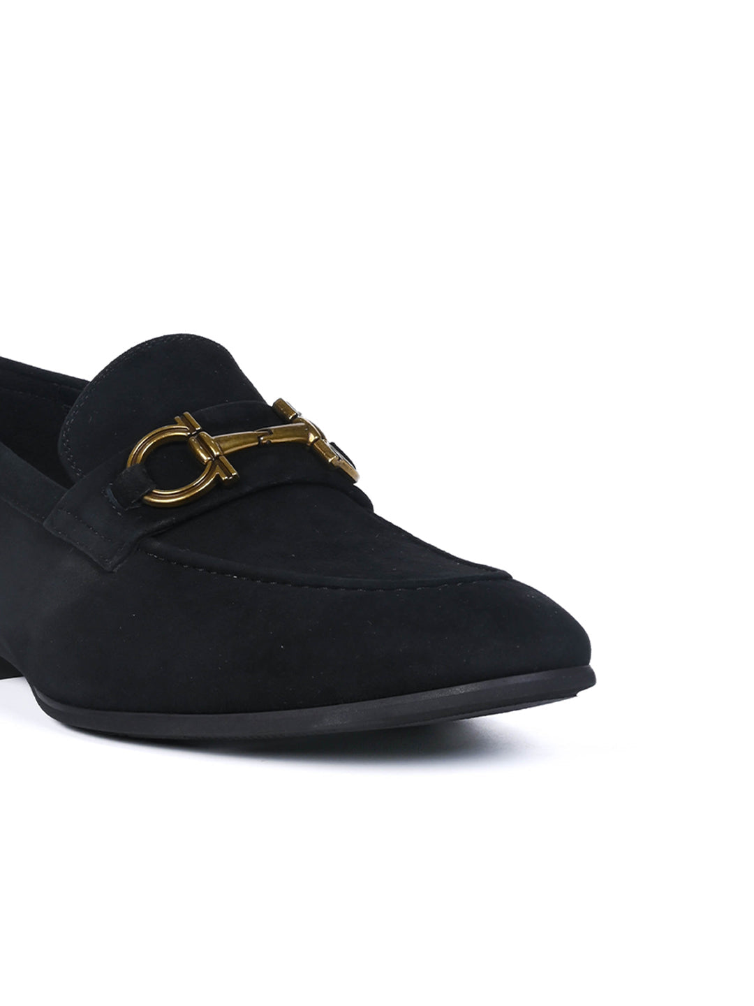Men, Men Footwear, Black Loafers