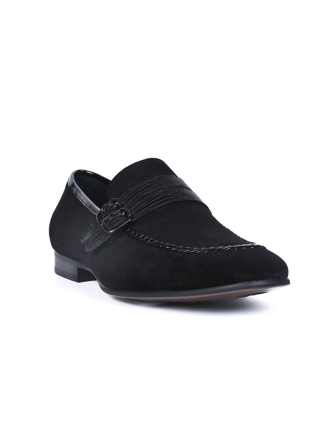 Men, Men Footwear, Black Loafers