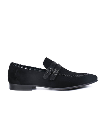 Men, Men Footwear, Black Loafers