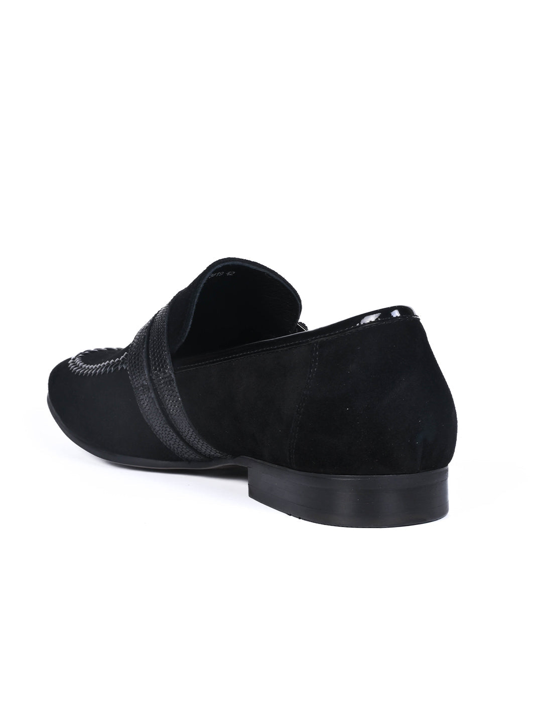Men, Men Footwear, Black Loafers