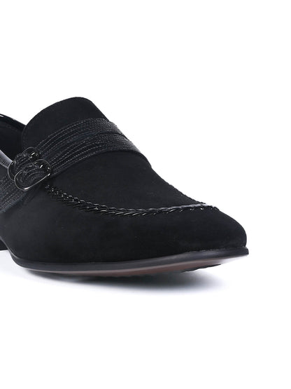 Men, Men Footwear, Black Loafers