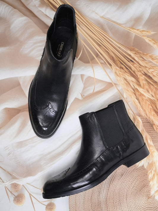 Men, Men Footwear, Black Boots