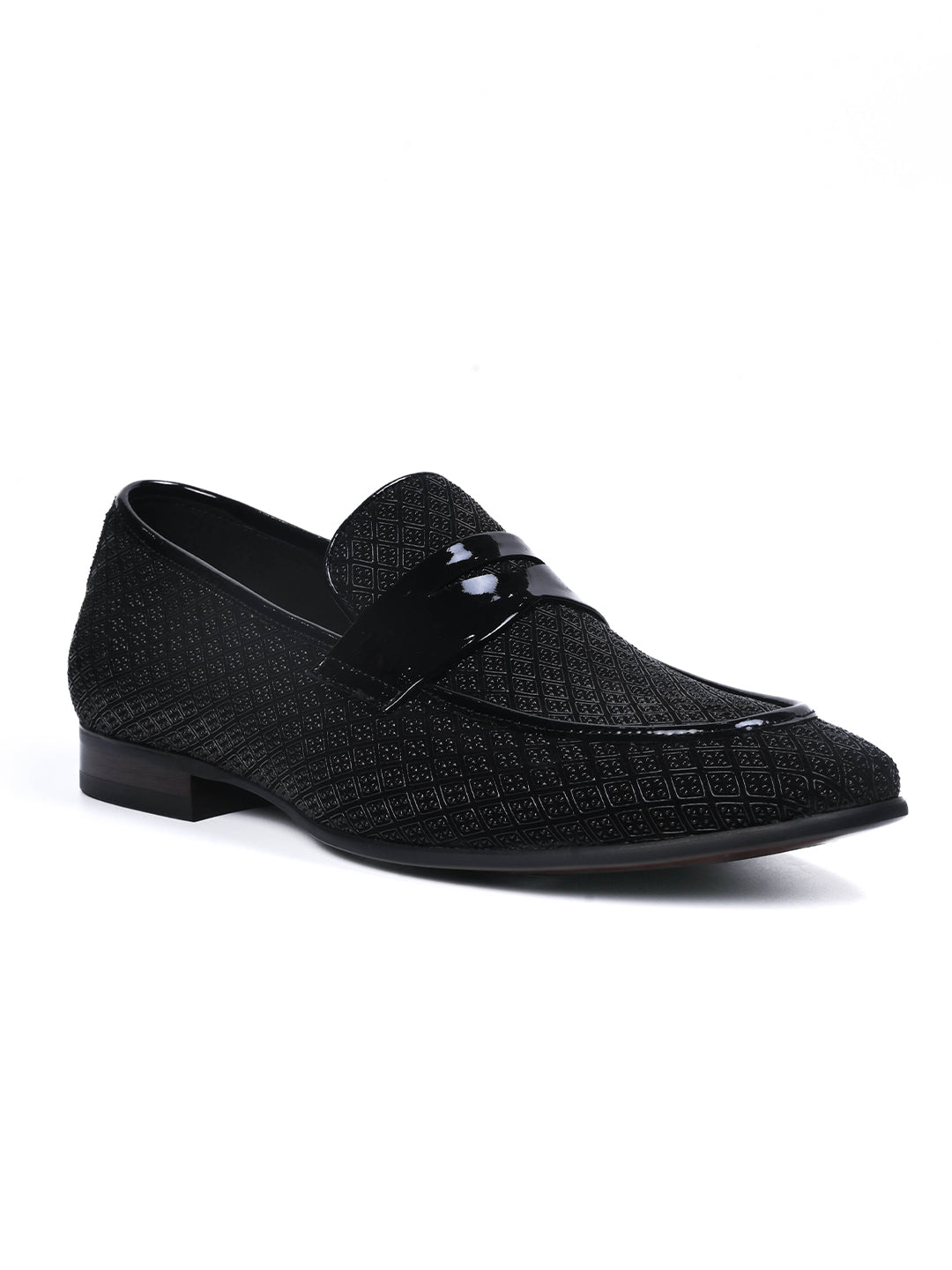 Men, Men Footwear, Black Loafers