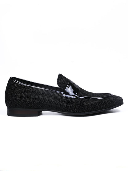 Men, Men Footwear, Black Loafers