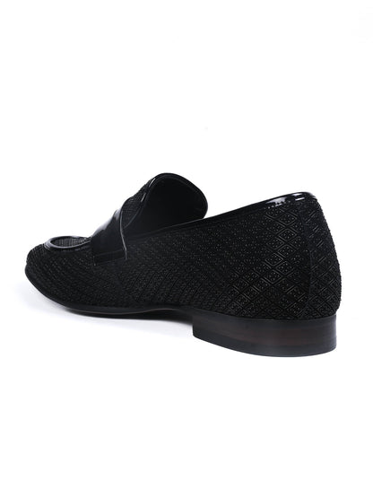Men, Men Footwear, Black Loafers