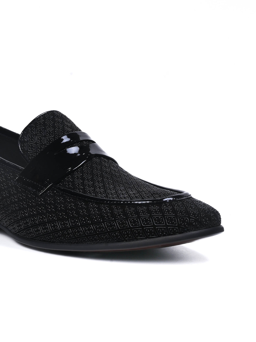 Men, Men Footwear, Black Loafers