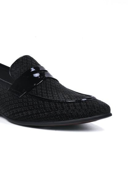Men, Men Footwear, Black Loafers