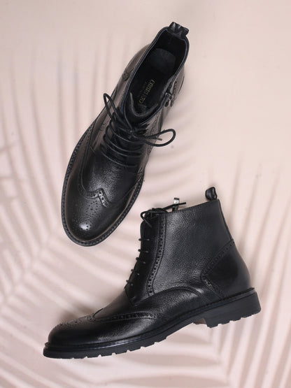 Men, Men Footwear, Black Boots