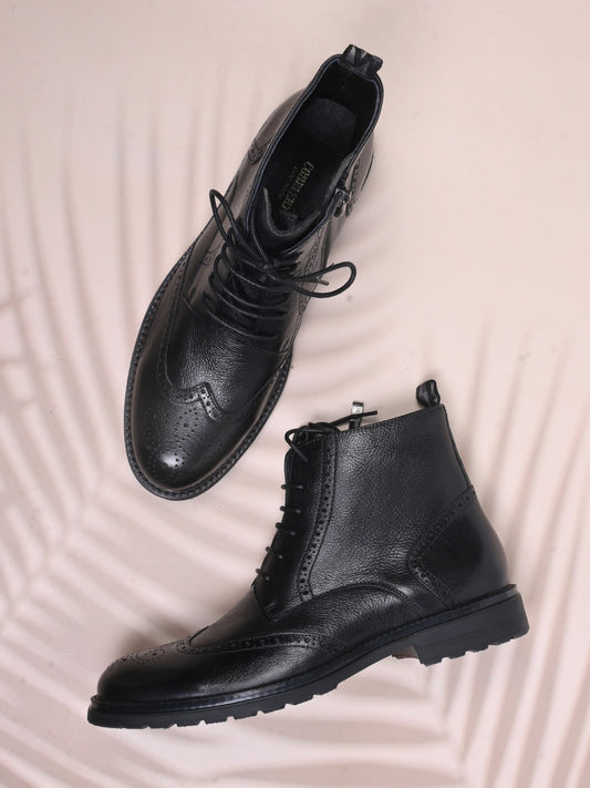 Men, Men Footwear, Black Boots