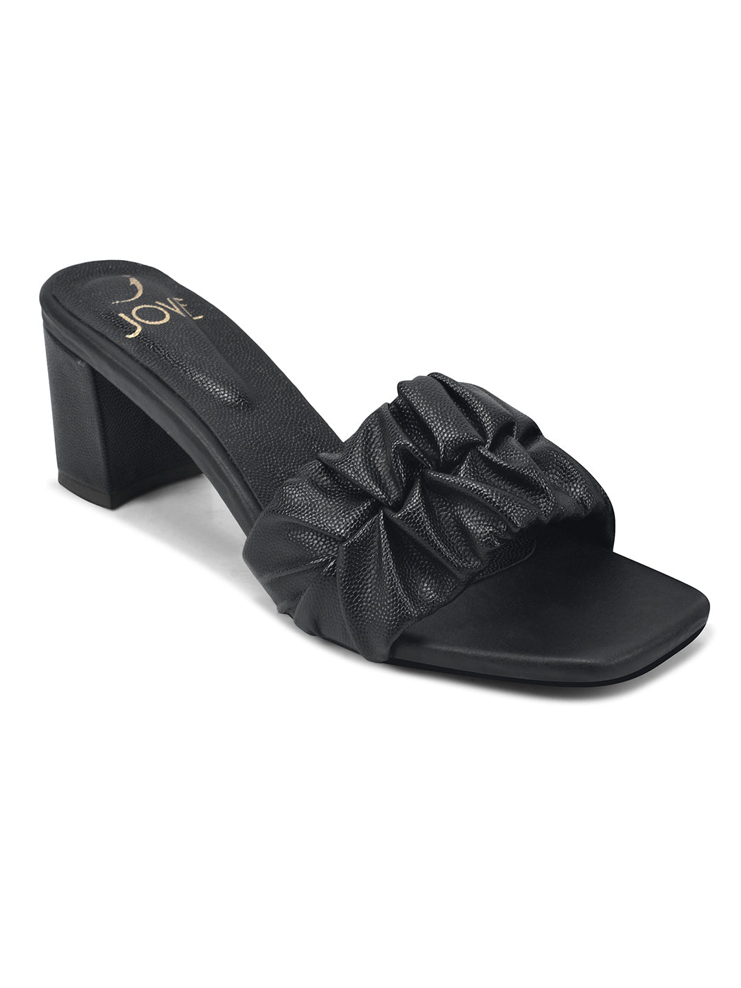 Women, Women Footwear, Black Sandals