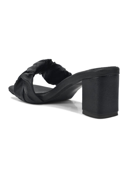 Women, Women Footwear, Black Sandals