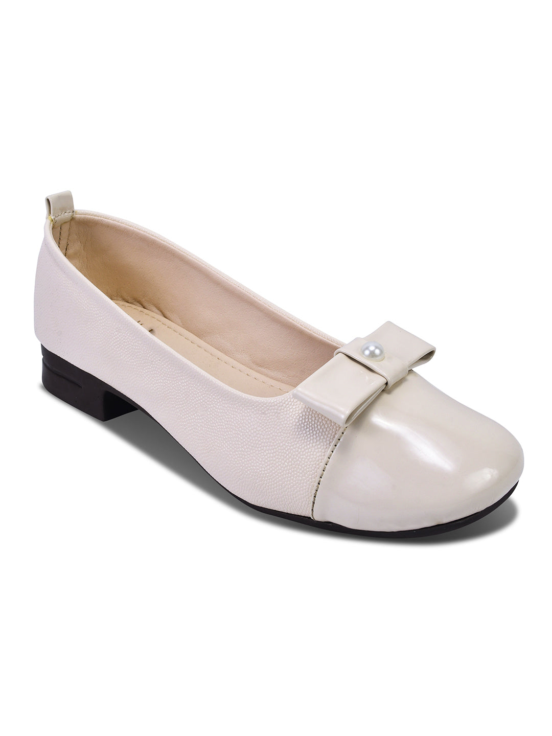 Women, Women Footwear, Beige Ballerinas