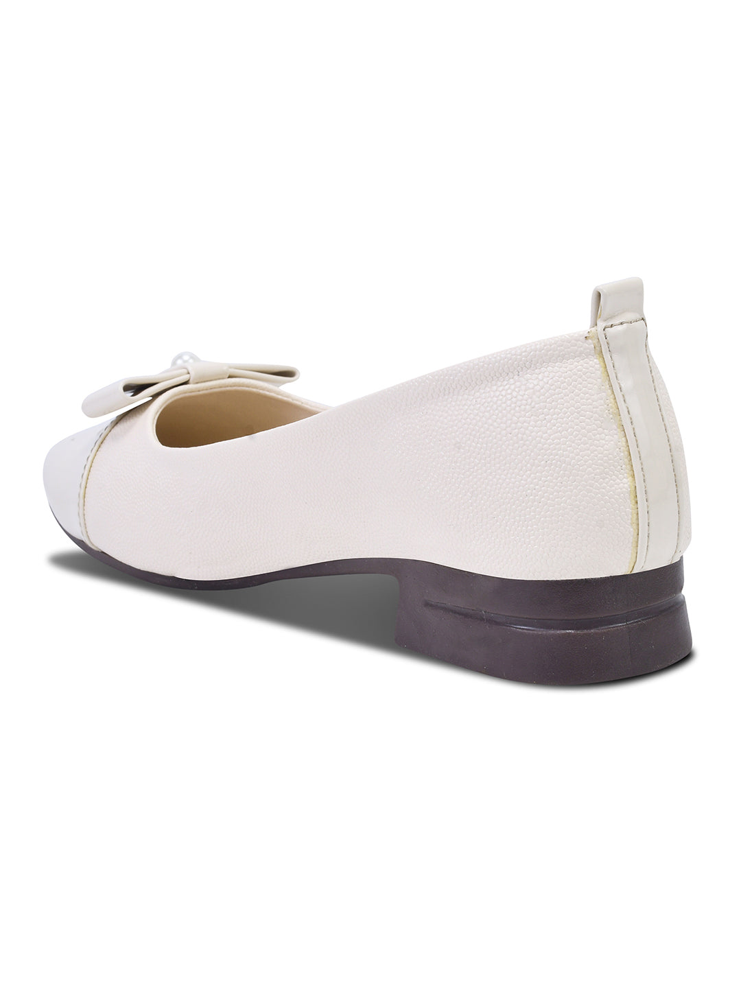 Women, Women Footwear, Beige Ballerinas