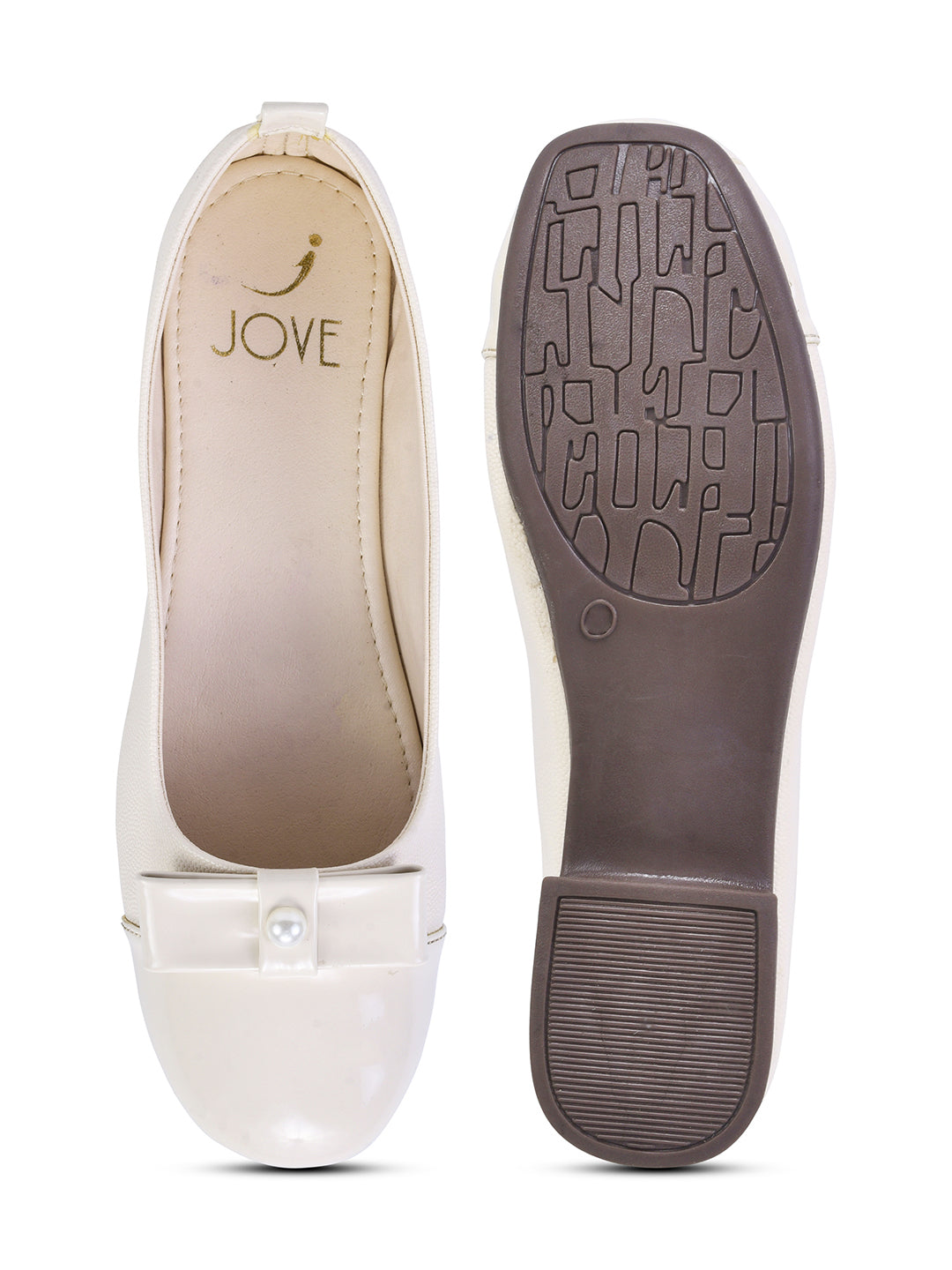 Women, Women Footwear, Beige Ballerinas