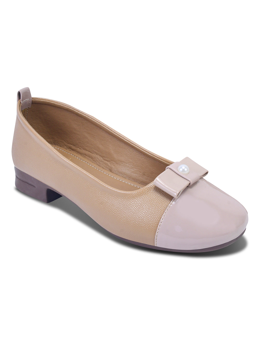 Women, Women Footwear, Taupe Ballerinas
