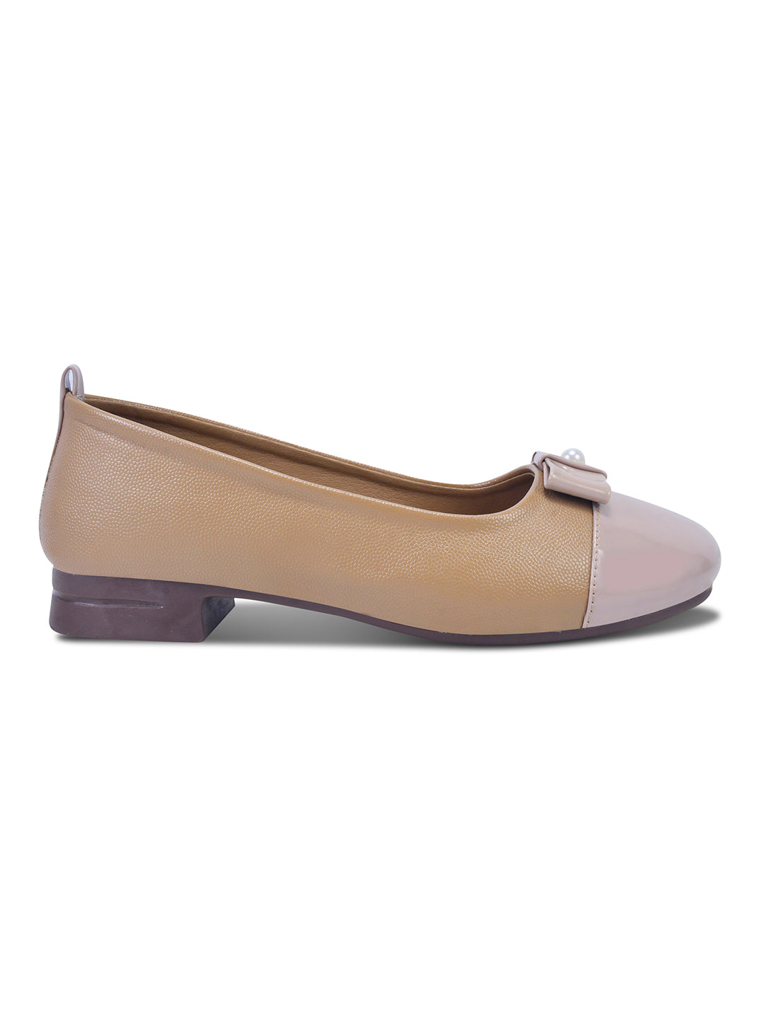 Women, Women Footwear, Taupe Ballerinas