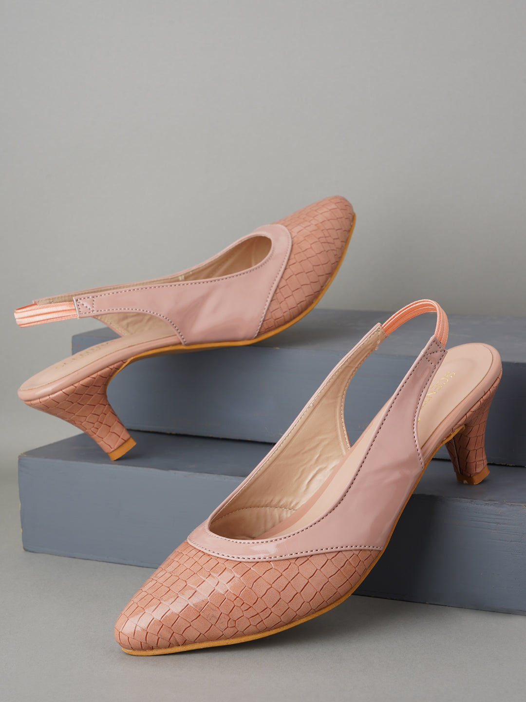 Footwear, Women Footwear, Peach Pumps