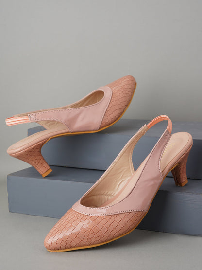 Footwear, Women Footwear, Peach Pumps