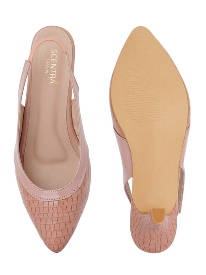 Footwear, Women Footwear, Peach Pumps
