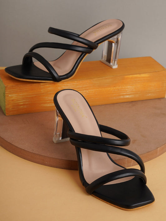 Footwear, Women Footwear, Black Sandals