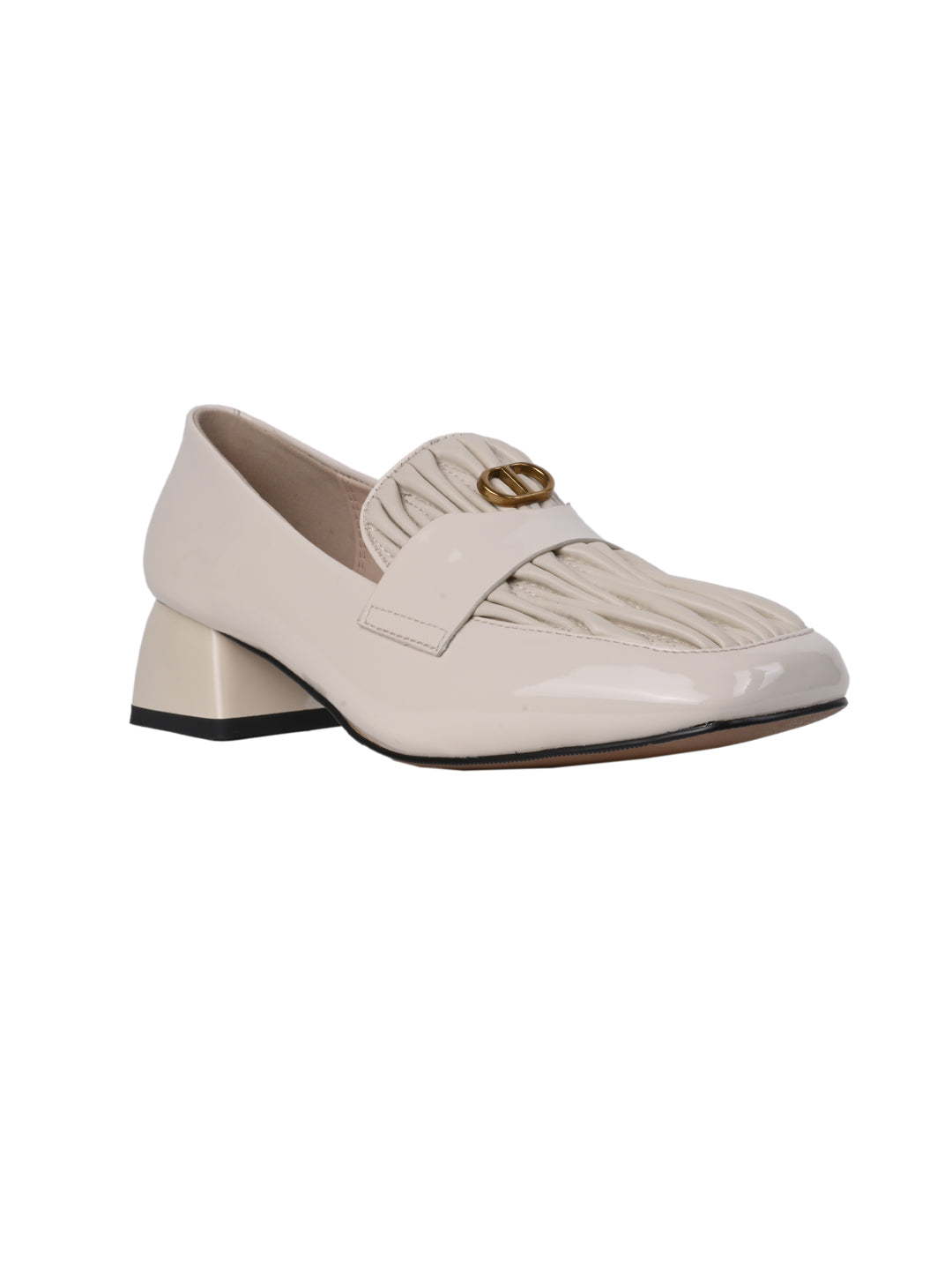 Women, Women Footwear, Cream Loafers