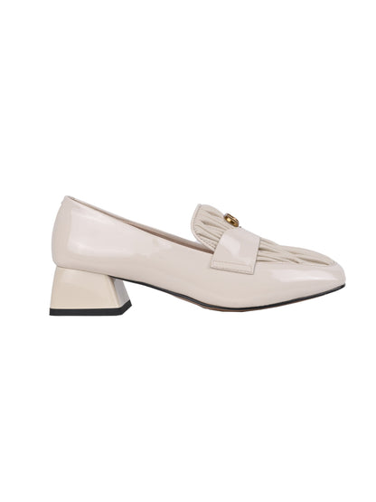 Women, Women Footwear, Cream Loafers