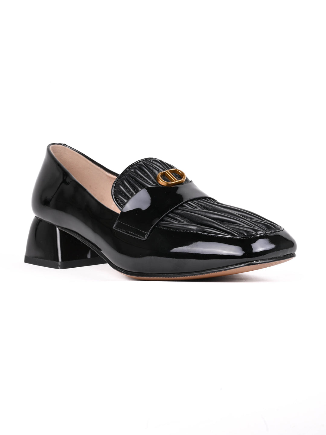 Women, Women Footwear, Black Loafers