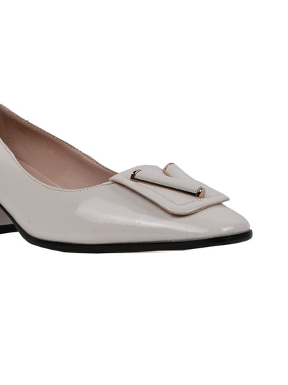 Women, Women Footwear, Beige Ballerinas