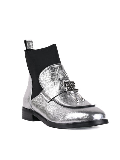 Women, Women Footwear, Silver Boots