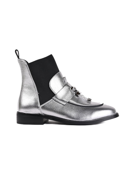 Women, Women Footwear, Silver Boots